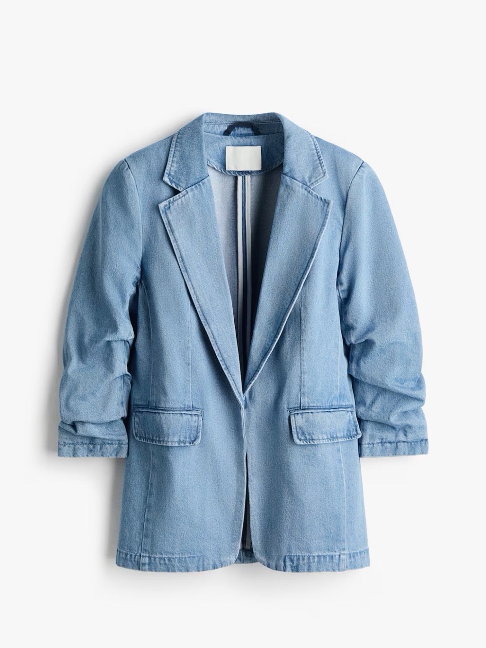 H&M Light Blue Denim Blazer